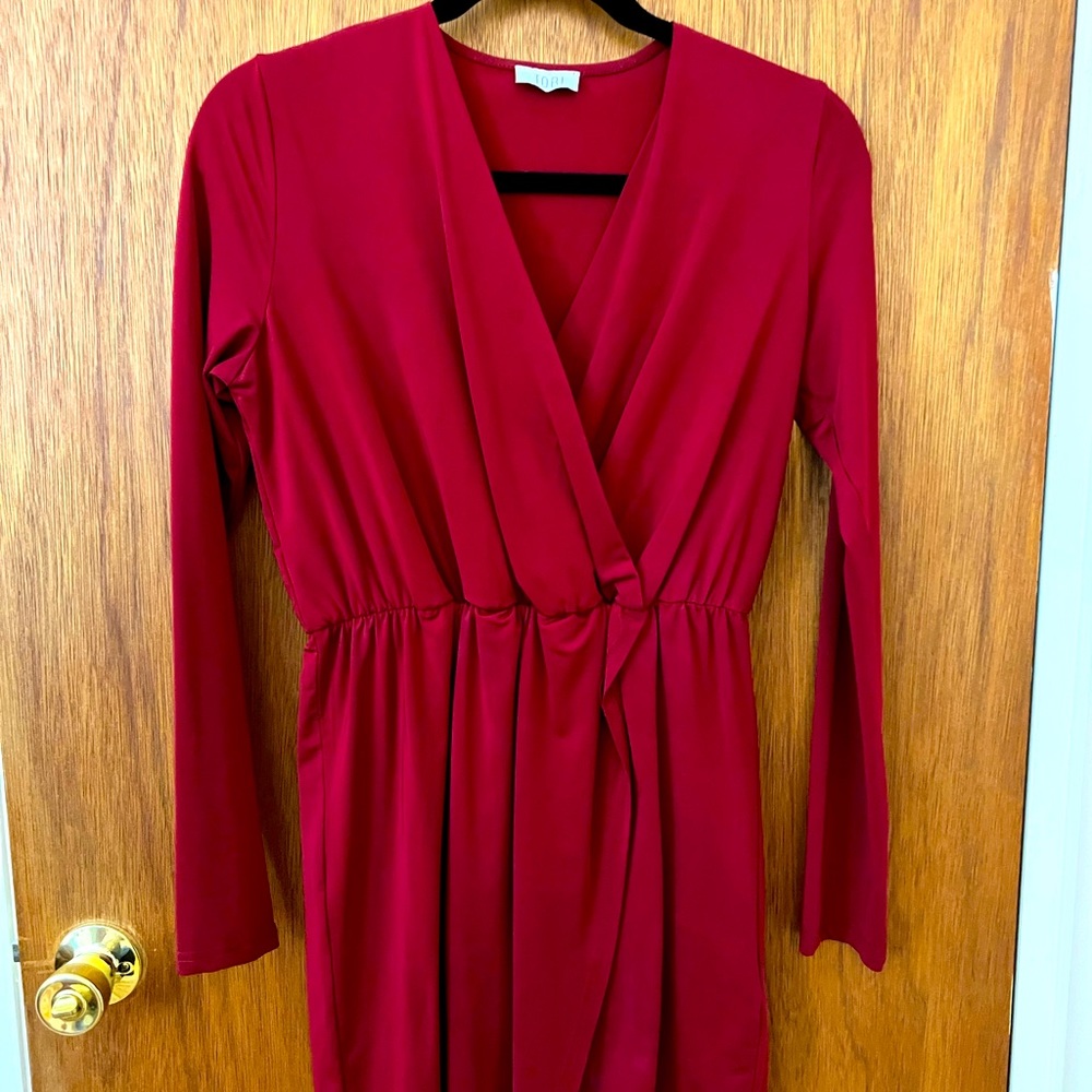 Tobi Ruby Red Holiday Dress